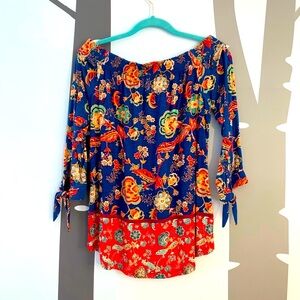NWOT! Off The Shoulder Boho Top by Danielrainn. Size SMALL